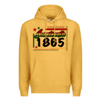 Mustard Juneteenth 1865 Premium Hoodie - FaDigitalArtStudio