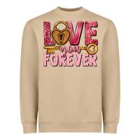 Mushroom Love you forever Valentine's Day Heavyweight Sweatshirt - HowdyJamesFarm