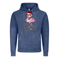 Vintage Denim Merryy Flocking Christmas Flamingo Vintage Hoodie - Bettercallsaul