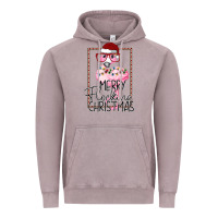 Merryy Flocking Christmas Flamingo Vintage Hoodie | Teevron