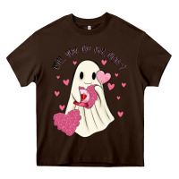 Chocolate Brown will you be my boo Heavy Core Tee - MaliasSmallBusiness