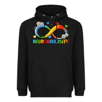 Black neurodiversity Heavyweight Hoodie - LillyAllenDesigns