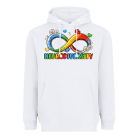 White neurodiversity Heavyweight Hoodie - LillyAllenDesigns