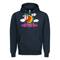 Navy rainbow sheep pride Zipper Hoodie - FaDigitalArtStudio