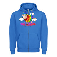 True Royal rainbow sheep pride Zipper Hoodie - FaDigitalArtStudio