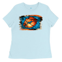 Baby Blue Basketball Lips Ladies Tee - Jasminsmagicworld