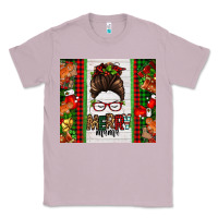 Lilac Christmas merry mama messy bun Classic Tee - Jasminsmagicworld