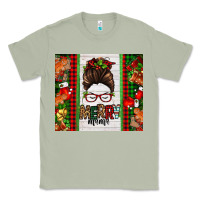 Matcha Christmas merry mama messy bun Classic Tee - Jasminsmagicworld