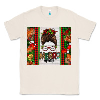 Natural Christmas merry mama messy bun Classic Tee - Jasminsmagicworld