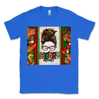 True Royal Christmas merry mama messy bun Classic Tee - Jasminsmagicworld