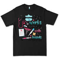 Black she works willingly with her hands Premium Tee - MaliasSmallBusiness