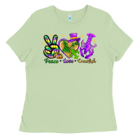 Matcha peace love crawfish Ladies Tee - NancyCooperArtShop