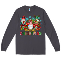 Smoke merry christmas gnome truck Long Sleeve Tee - texasbilliewilder