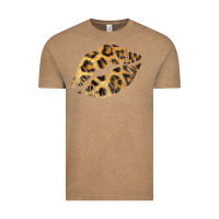 Vintage Coffee Leopard Lips Vintage Tee - Bettercallsaul
