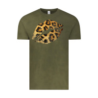 Vintage Olive Leopard Lips Vintage Tee - Bettercallsaul