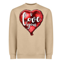 Mushroom I love you heart balloon Valentine's Day Heavyweight Sweatshirt - HowdyJamesFarm