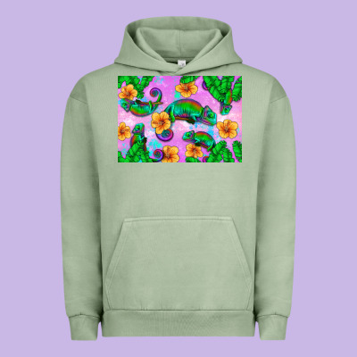 Chameleon Urban Hoodie Designed By Artiststas