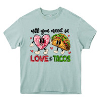 Arona all you need is love and tacos Heavy Core Tee - MaliasSmallBusiness