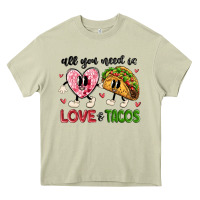 Mossy all you need is love and tacos Heavy Core Tee - MaliasSmallBusiness