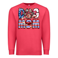 Cardinal American Dog Mom Premium Sweatshirt - CowhideDigitalArt