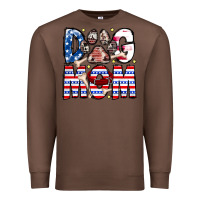 Chestnut American Dog Mom Premium Sweatshirt - CowhideDigitalArt