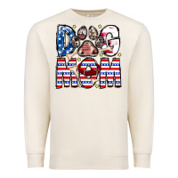 Sandshell American Dog Mom Premium Sweatshirt - CowhideDigitalArt