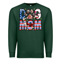 Sports Green American Dog Mom Premium Sweatshirt - CowhideDigitalArt