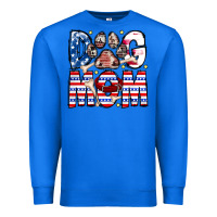 True Royal American Dog Mom Premium Sweatshirt - CowhideDigitalArt