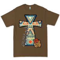 Cacao halleluljah aztec cross Premium Tee - JahusDesignShop