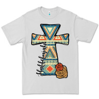 Dove Grey halleluljah aztec cross Premium Tee - JahusDesignShop
