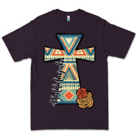 Plum halleluljah aztec cross Premium Tee - JahusDesignShop