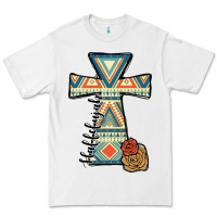 White halleluljah aztec cross Premium Tee - JahusDesignShop
