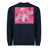 Navy cancer awareness american flag Heavyweight Sweatshirt - CowGirlArtShop