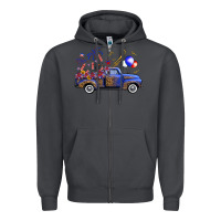 Smoke Western Truck Fourth Of July Zipper Hoodie - FaDigitalArtStudio