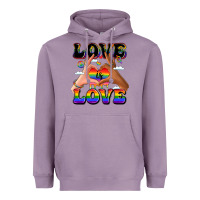 Love Is Love Lgbtq Pride Hands Heavyweight Hoodie | Teevron