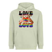 Matcha love is love lgbtq pride hands Heavyweight Hoodie - LillyAllenDesigns