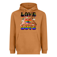 Meerkat love is love lgbtq pride hands Heavyweight Hoodie - LillyAllenDesigns