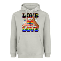 Moon Dust love is love lgbtq pride hands Heavyweight Hoodie - LillyAllenDesigns