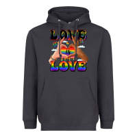 Smoke love is love lgbtq pride hands Heavyweight Hoodie - LillyAllenDesigns