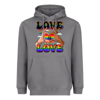 Storm love is love lgbtq pride hands Heavyweight Hoodie - LillyAllenDesigns