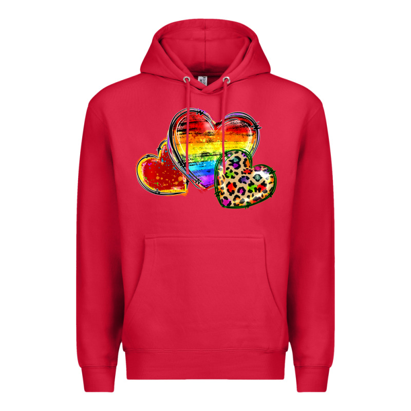 Pride Hearts Premium Hoodie by FaDigitalArtStudio | Teevron