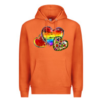 Carrot Pride hearts Premium Hoodie - FaDigitalArtStudio