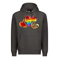 Smoke Pride hearts Premium Hoodie - FaDigitalArtStudio