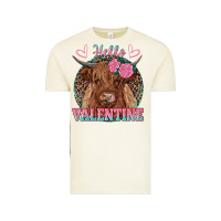 Vintage Arctic hello valentine highland cow Vintage Tee - RanaPortraitStore