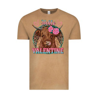 Vintage Camel hello valentine highland cow Vintage Tee - RanaPortraitStore