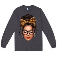 Smoke caucasian leopard messy bun Long Sleeve Tee - texasbilliewilder