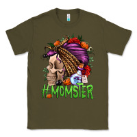 Army Green momster halloween momlife Classic Tee - Jasminsmagicworld