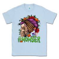 Dusty Blue momster halloween momlife Classic Tee - Jasminsmagicworld