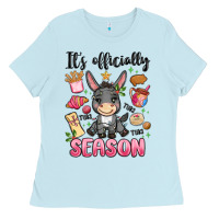 Baby Blue its officially season Ladies Tee - MaliasSmallBusiness