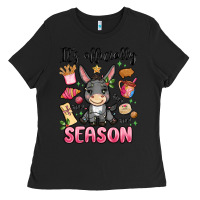 Black its officially season Ladies Tee - MaliasSmallBusiness